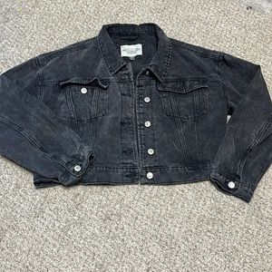 Cropped jean jacket
